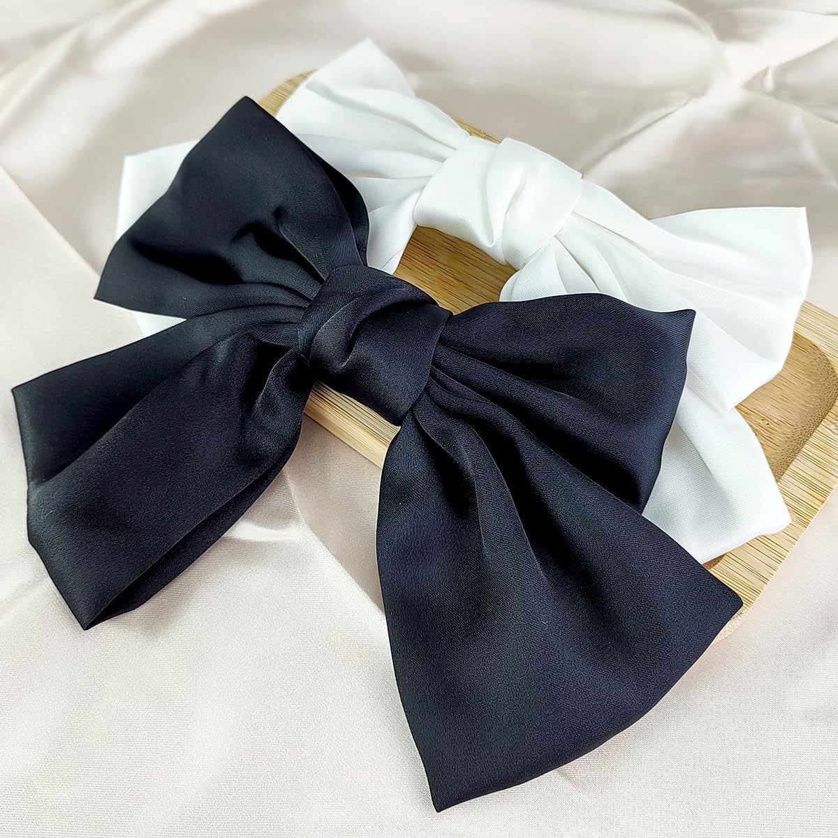 2 Pieces Silky Satin Hair Slides...