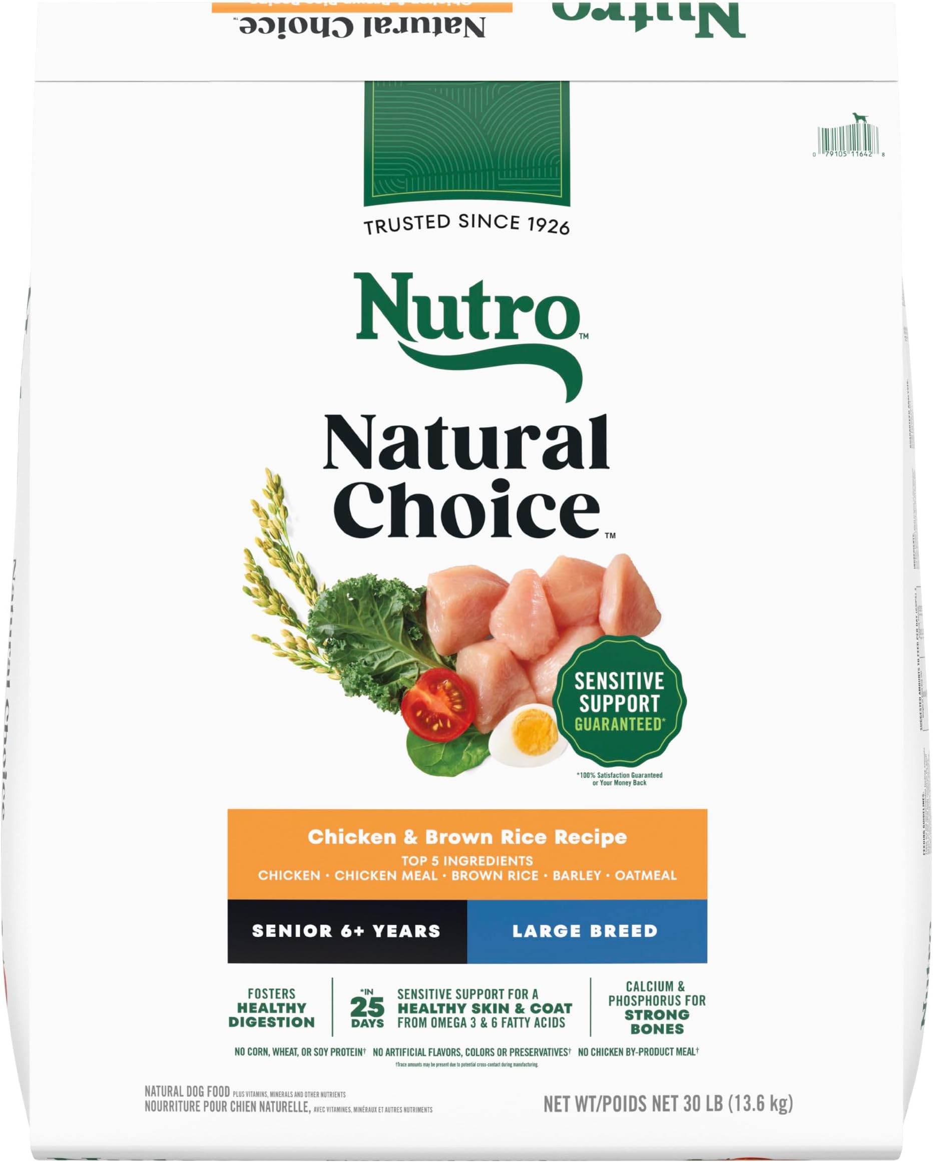 - Natural Choice Large Breed Senior Dog Food, Chicken & Brown Rice Recipe, 30 lb. Bag