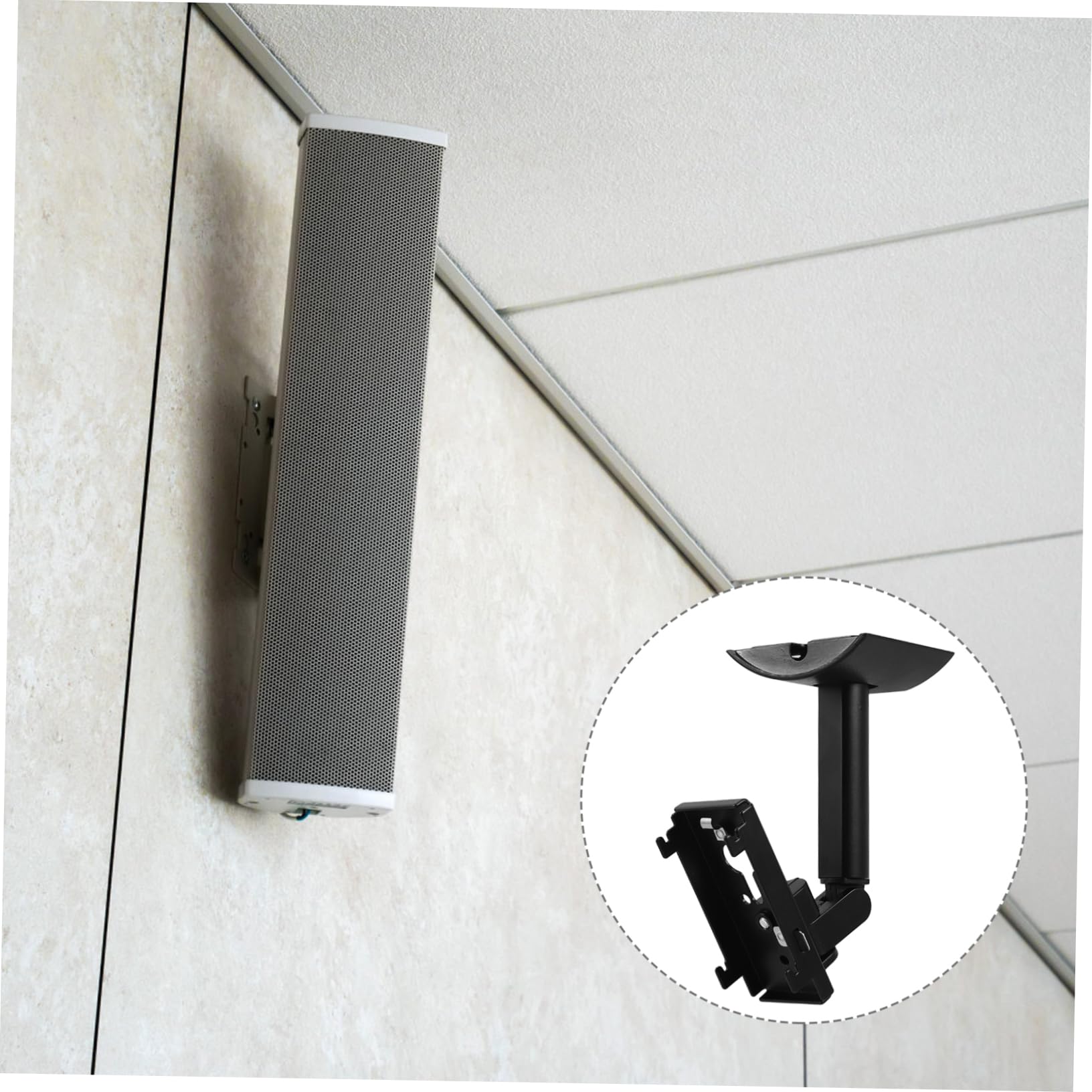 NUOBESTY Soporte de Pared para Altavoz Resistente con Soporte para Montaje Techo para Sonido Envolvente Salas de Estar Compatible con Bose