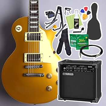 burny RLG-55　レスポールタイプ　ゴールド Amazon | Burny SRLG55 Vintage Gold Top 初心者14点セット
