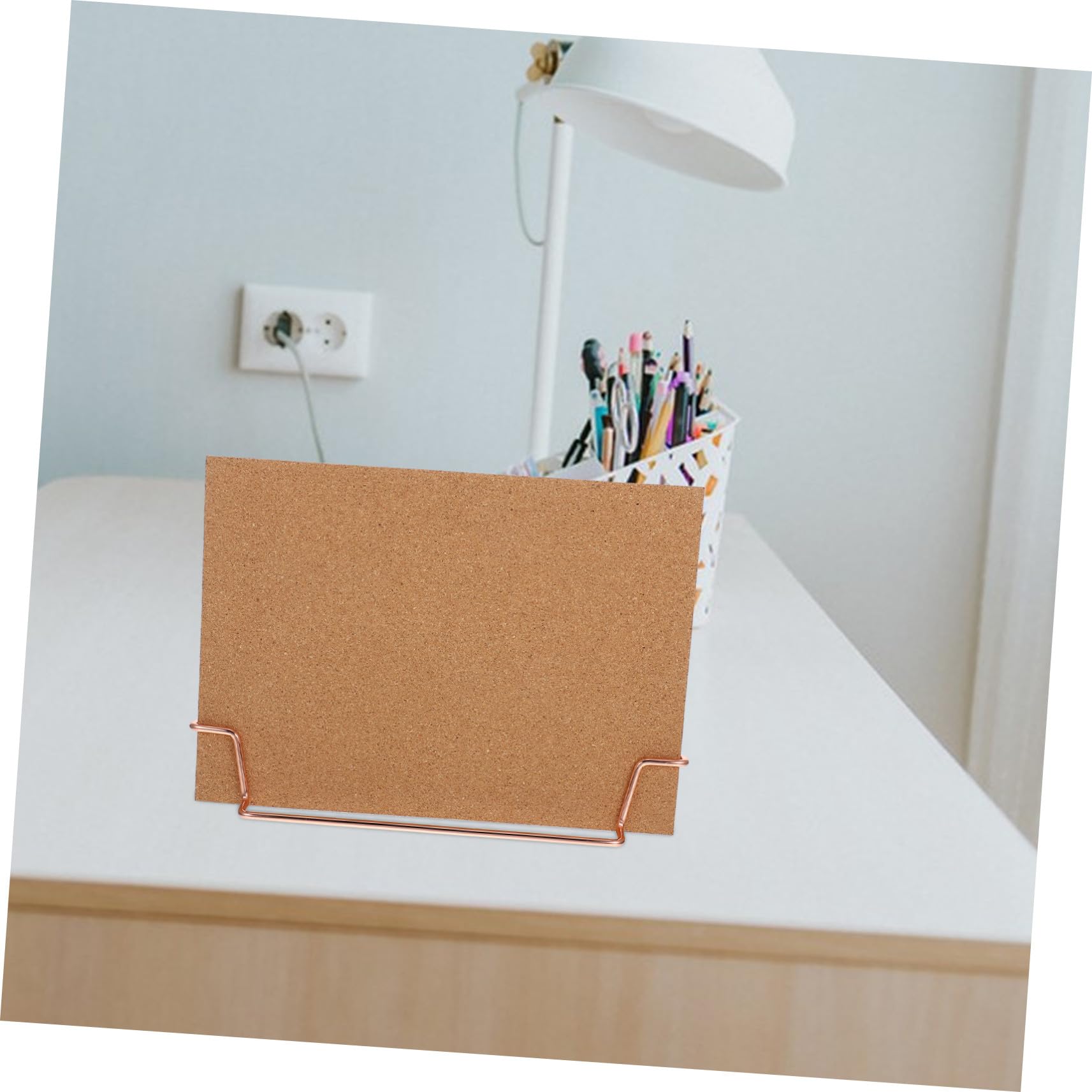 PLAFOPE Bacheca in Sughero con Cornice in Legno per Foto e Appunti Inclusi Puntine e Clip per Scrivania Ufficio e Camera Ragazze Design Moderno e Resistente