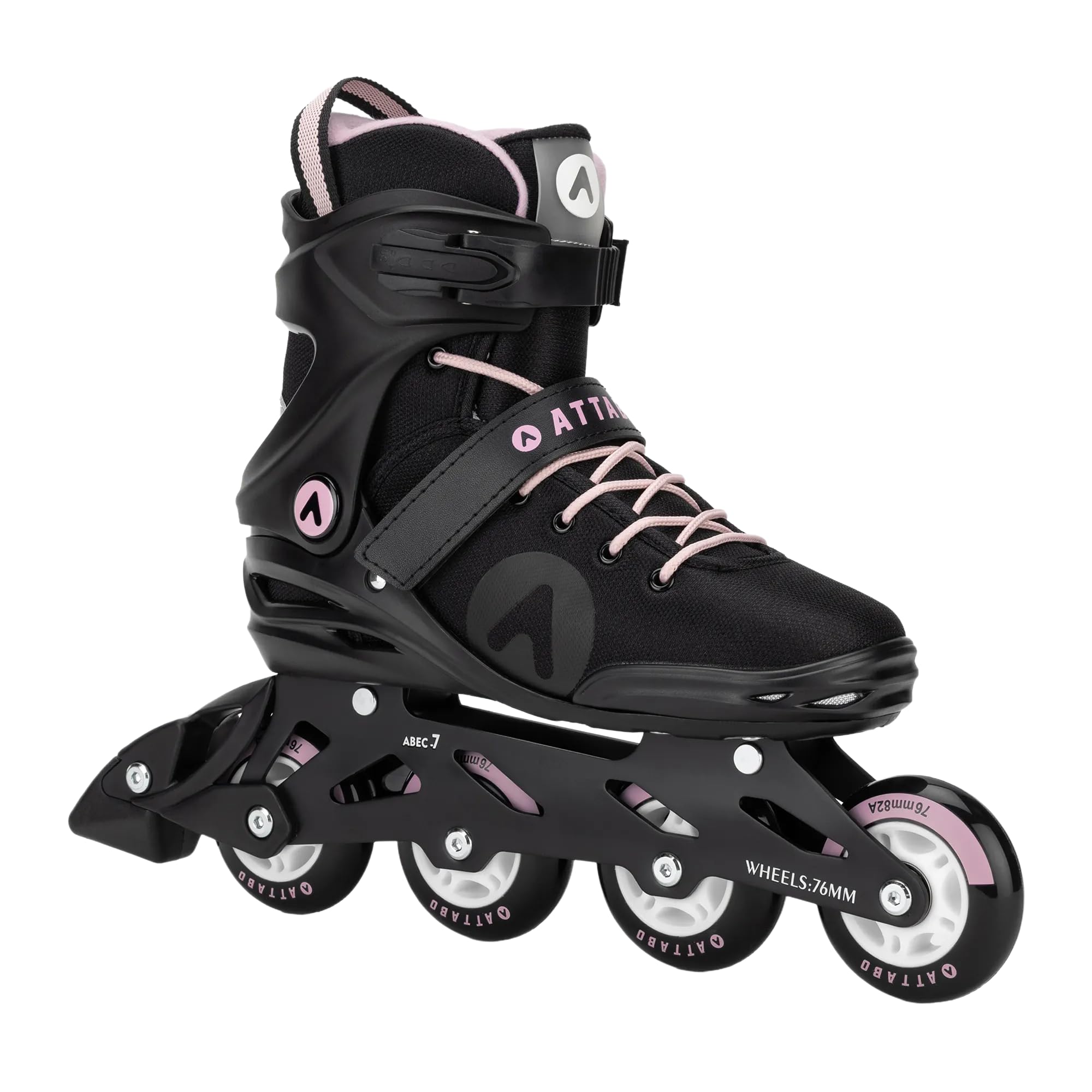 ATTABO Cyclone Alu Damen Inlineskates – Aluminium-Schiene, ABEC-7 Lager, PU-Räder 82A, größenverstellbar, für Fitness & Freizeit (40)