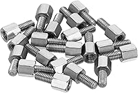 Vista 31 de PATIKIL M2x9mm+0.157 in Macho-Hembra Hex Standoff, paquete de 20 tornillos de acero inoxidable para placas base, cajas de computadora, placas