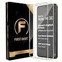 FIRST MART 3D Borderless Tempered Glass for Redmi Note 14 & Redmi 14 SE | HD Clear Edge-to-Edge Screen Protector, 9H Scratch Resistant, Oleophobic, Case-Friendly | Crystal Clear, Pack of 2 gallery image