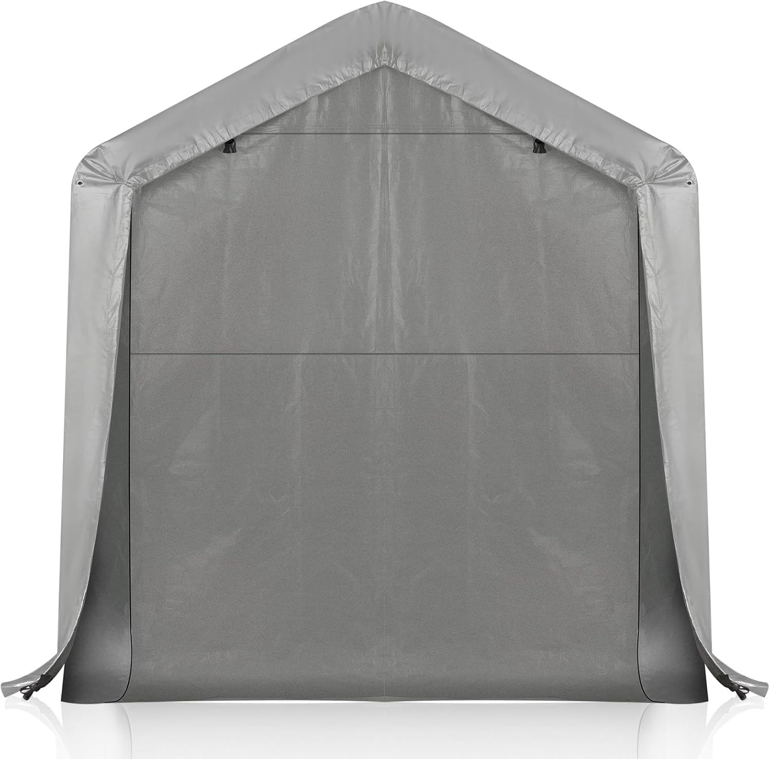 8x12ft Outdoor Portable Storage Shelter Shed,Carport Storage Shed with Roll-up Zipper Door, Heavy Duty UV Resistant and Waterproof Tarp, Storage for Motorcycle, Bike, Garden Tools