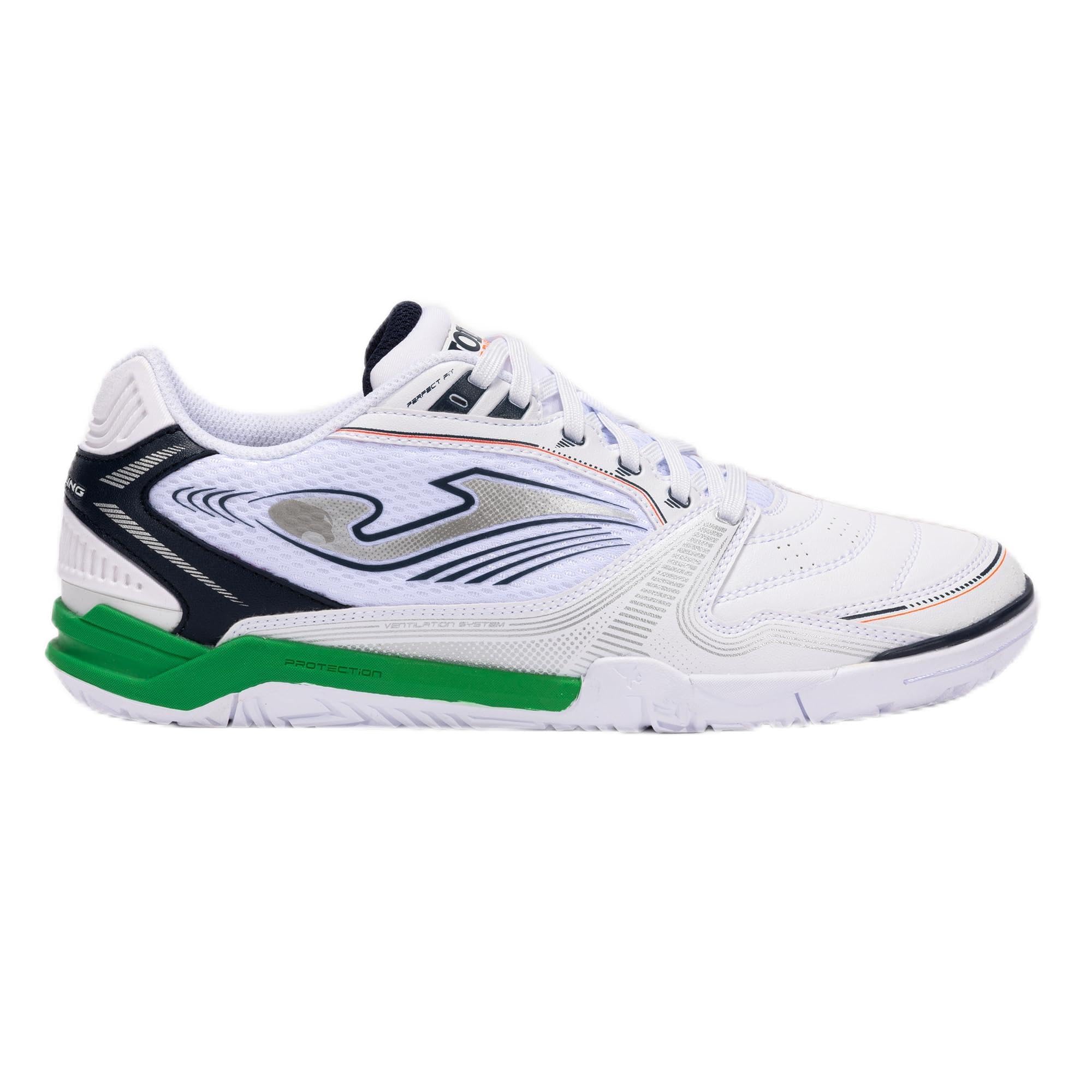Joma Chaussures Futsal, 39-46, Confort et Prise Supérieure pour mouvements multidirectionnels, Blanc