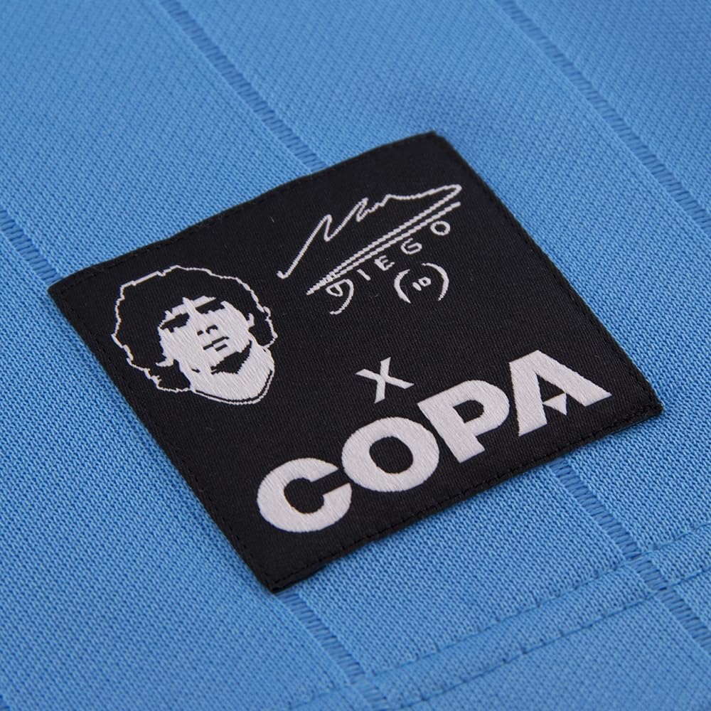 Copa - Maradona X Napoli 1986-87 - Camiseta de Fútbol Retro - Hombre - Azul