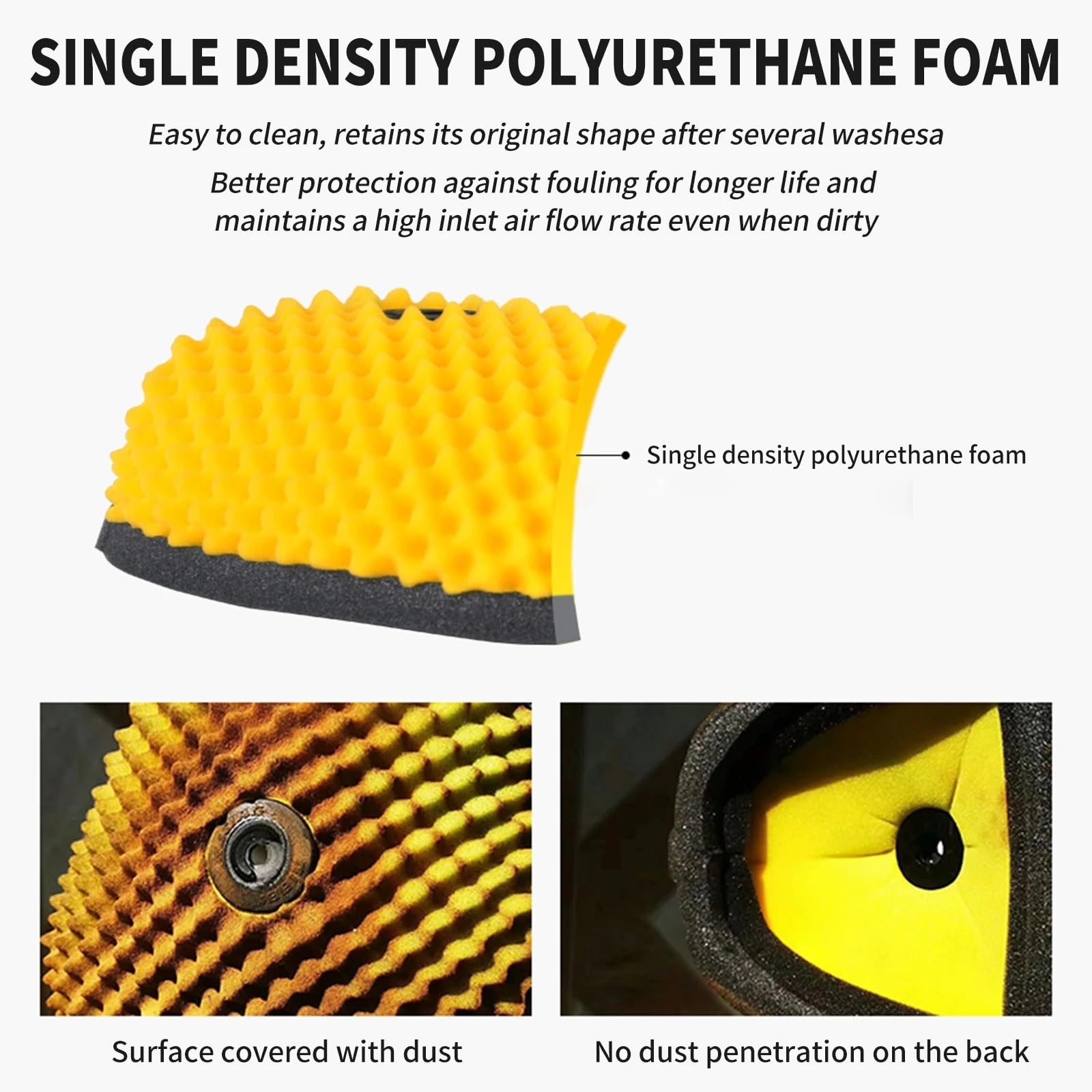 Filtro aria in spugna moto Adatto per Husq&varna Motocross DualFoamSponge Staffa filtro aria Copertura antipolvere Filtro moto Dirt Bike(6)