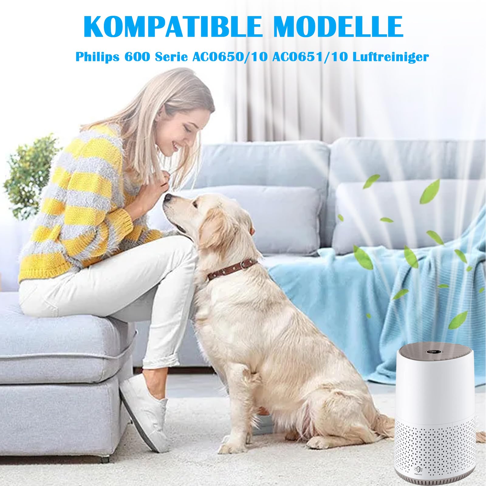 FY0611 Replacement Filter For Philips 600 Series AC065010 AC065110 Air Purifier 3-in-1 H13 True Hepa With High Efficiency Activated Carbon And Pre-Filter - Replacement Air Filter FY061130 Pac product thumbnail 3