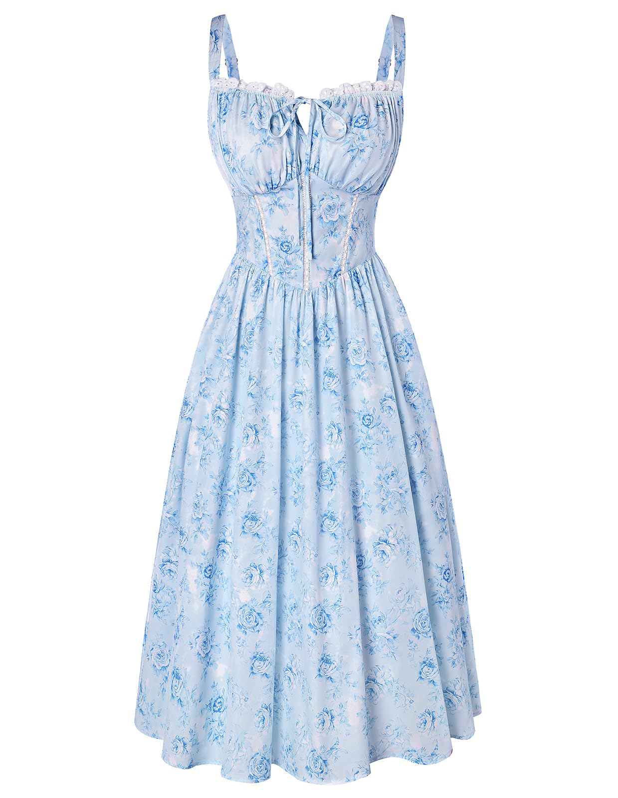 Scarlet Darkness Women 2026 Floral Corset Dress Summer Milkmaid Sundress
