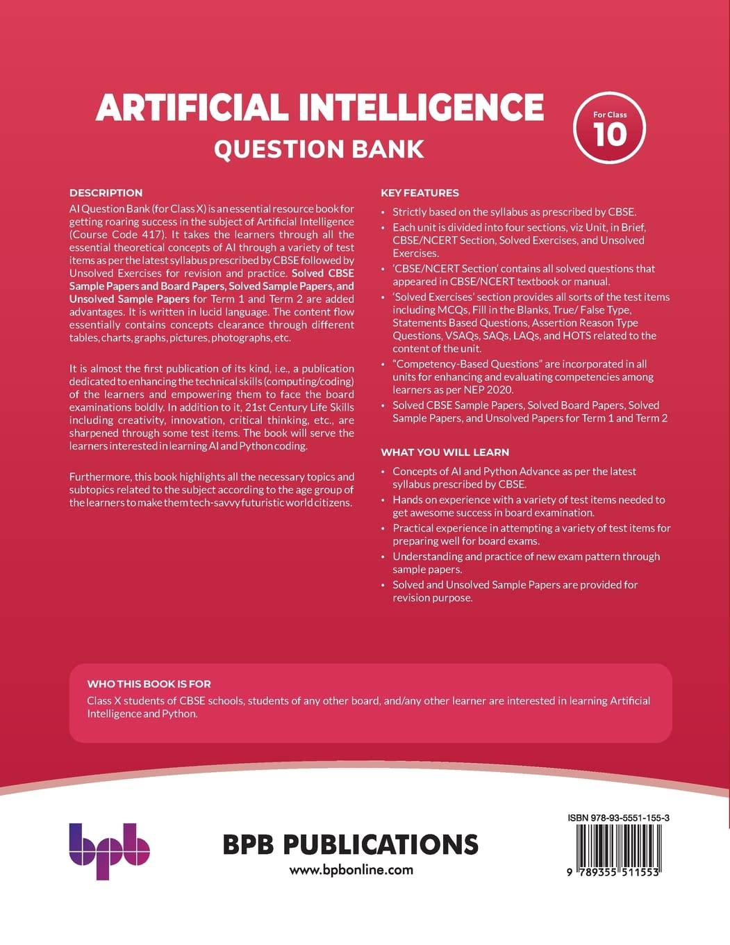 Artificial Intelligence Question Bank (for Class X)