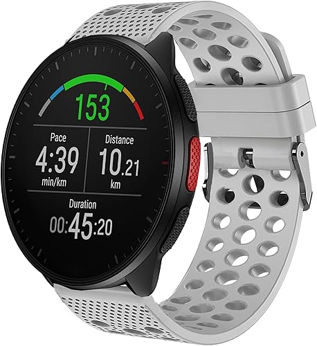 Miniatura 11 de Correa de repuesto compatible con Polar Smartwatch Band de 0.787 pulgadas y 0.866 pulgadas, correa deportiva con hebilla de metal compatible con