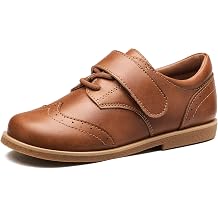 GINNI Toddler Boys Girls Dress Shoes Little Kid Oxfords Wedding Church Shoes Non-Slip Comfort School Loafers