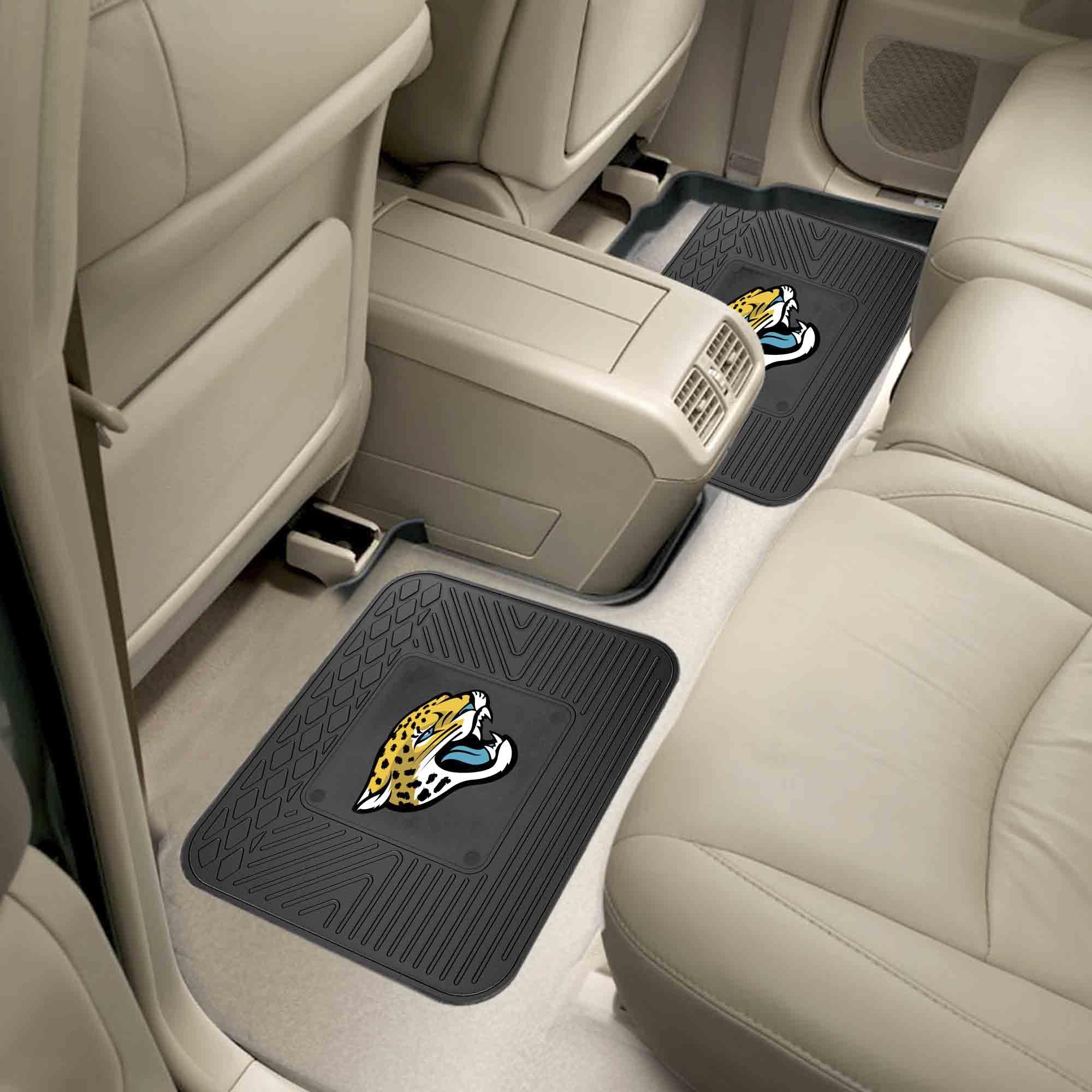FANMATS NFL - Jacksonville Jaguars 2 Rear Seat Utility Mats | Black | 14