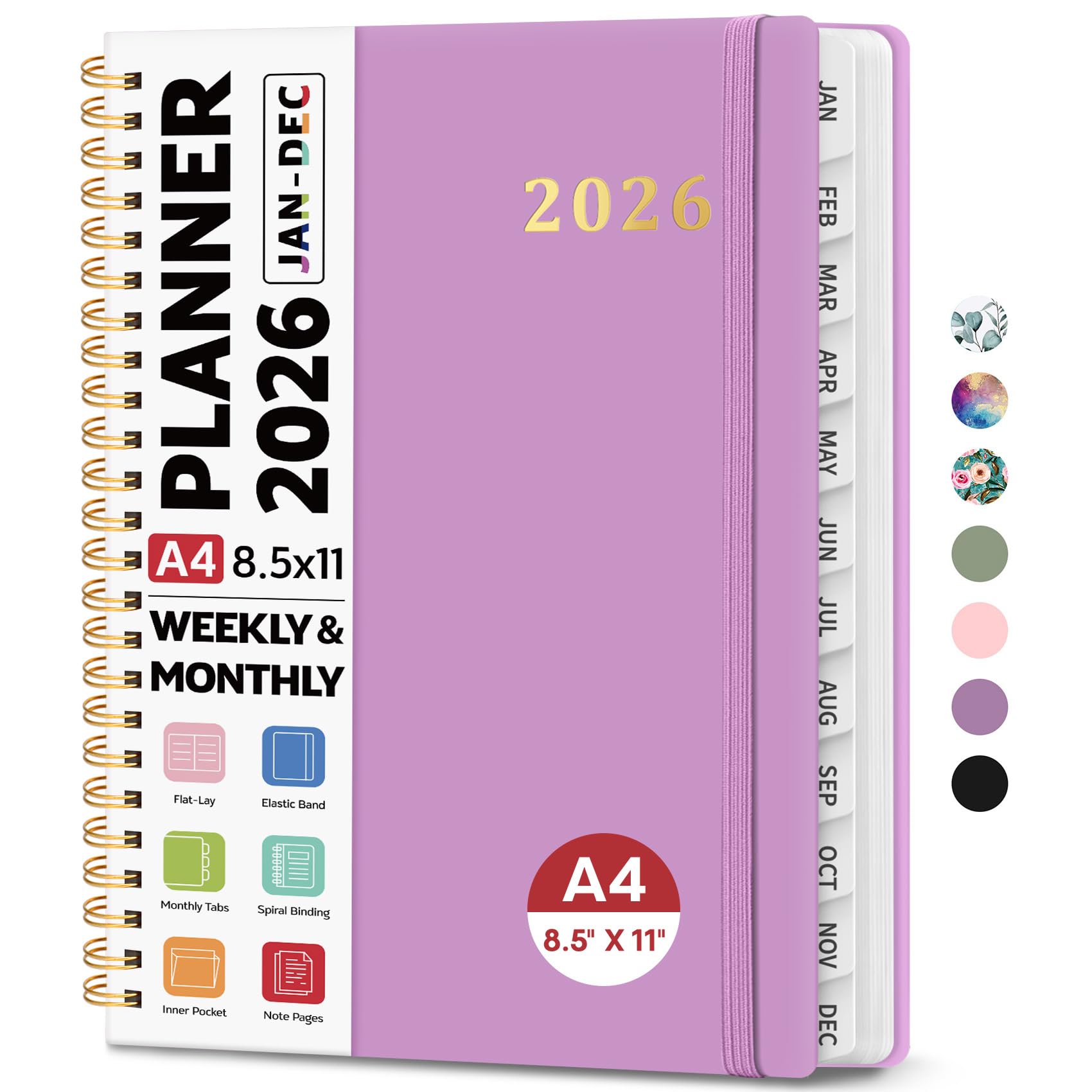 Snapklik.com : 2026 Planner 8.5" X 11", Weekly And Monthly Calendar