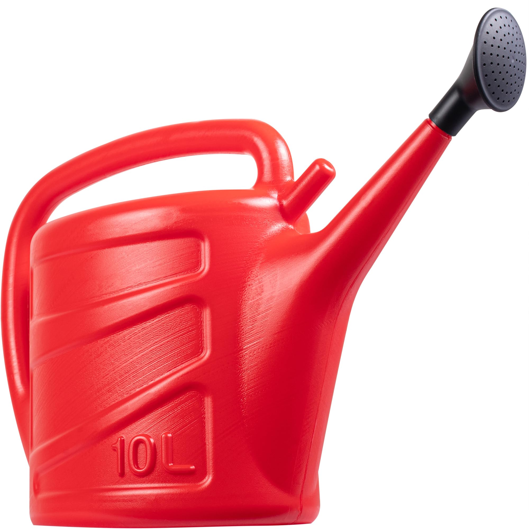Hardys 10L Red Rose Watering Can - Outdoor & Indoor Watering Can with Detachable Sprinkler Rose Head, Long Spout Water Can for Houseplant & Garden Plants