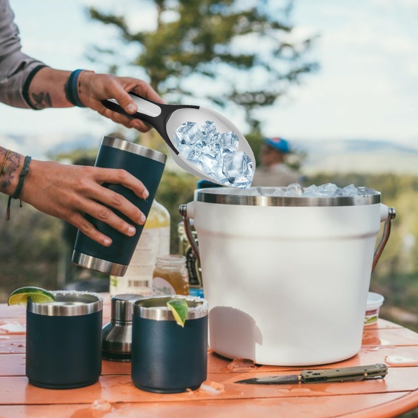 Amazon.com: UXIETIN Rambler Ice Bucket Scoop Compatible with