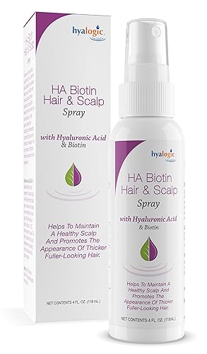 Hyalogic Biotin Spray engrosamiento del cabello con ácido hialurónico para el tratamiento del cabello adelgazante Promueve un cabello más grueso y