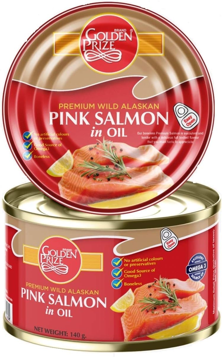 Golden Prize Golden Prize Pink Salmon in Oil, 140 g