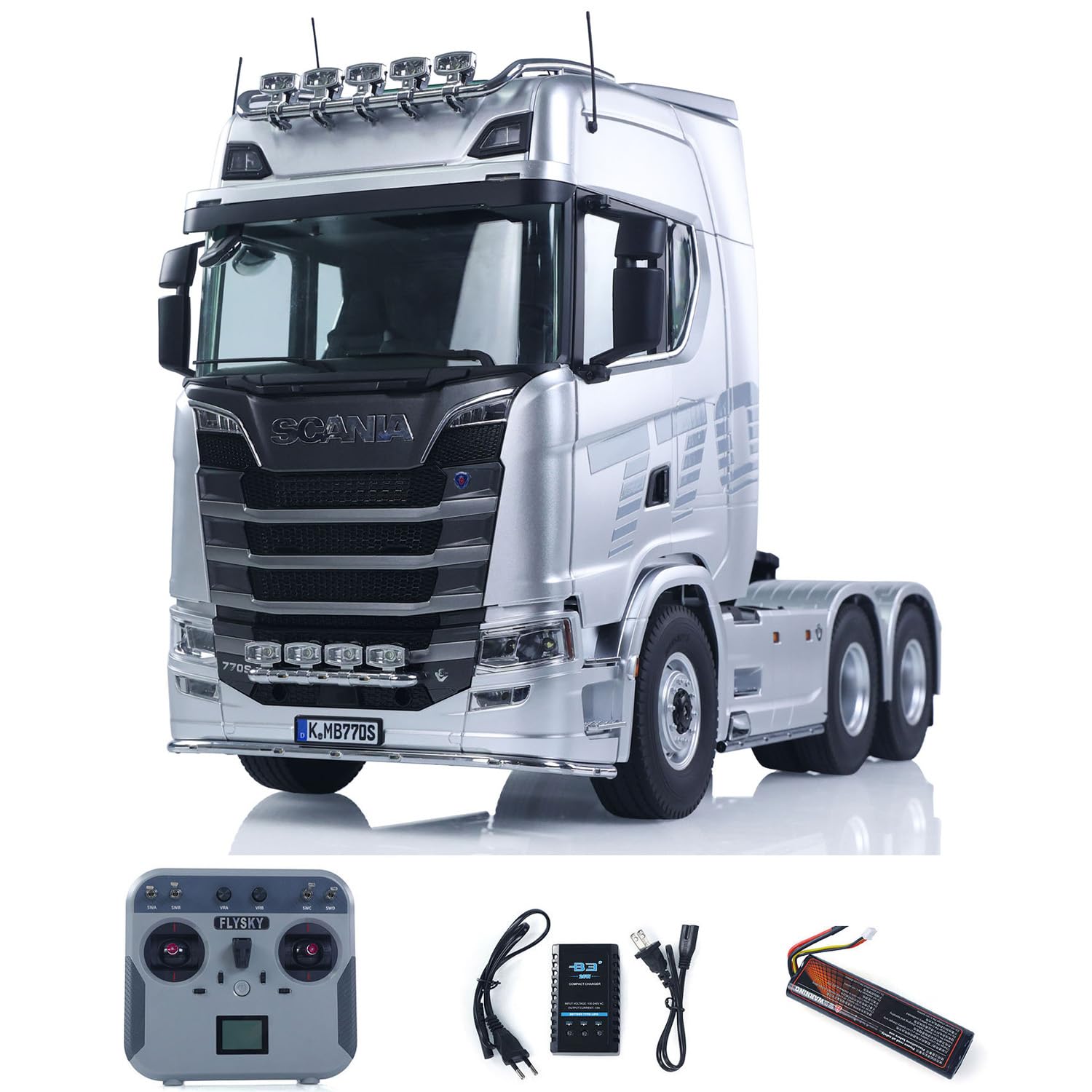 TOUCAN RC HOBBY 1 14 RC Tractor Car 770S 100 6x6 Romote Control Truck 2Speed Gearbox Differential Lock