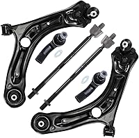 Vista 253 de Detroit Axle - Kit de suspensión delantera RWD para Chrysler 300 Dodge Challenger Charger Magnum, brazos de control superior con barras