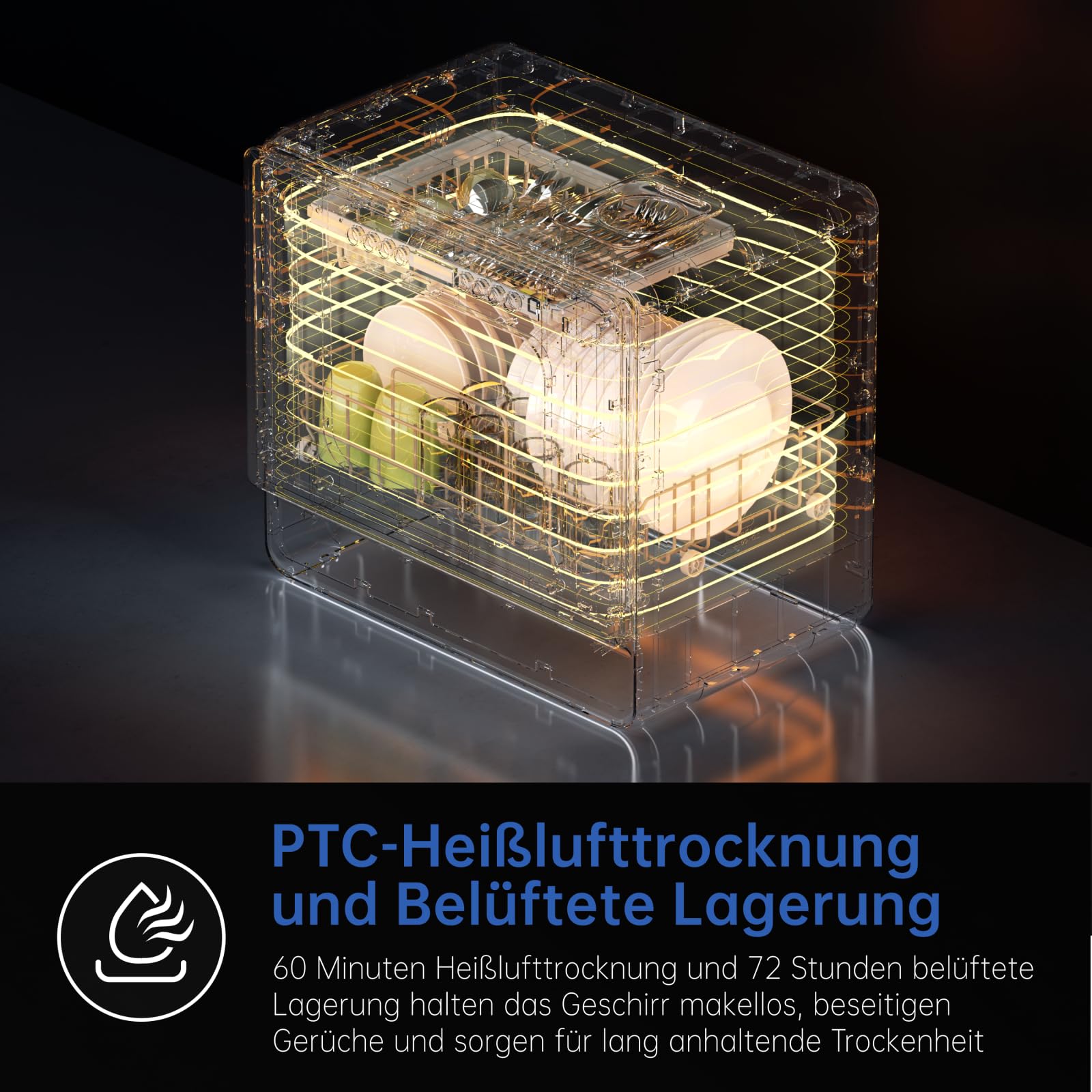 AIRMSEN Mini Tischgeschirrspüler