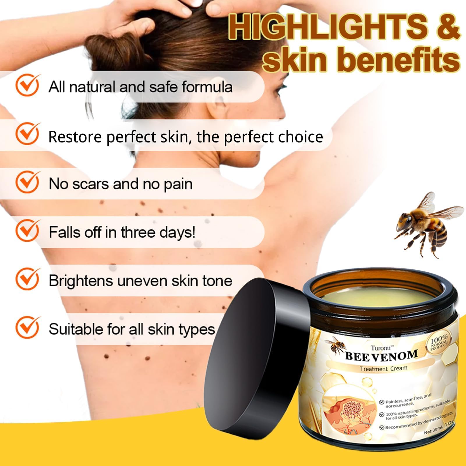 DEJIN 2 Pcs Bee Venom Skin Treatment Cream, Professional Repair and Moisturizing Gel, Hydrating New Formula for All Skin Types - Image 4