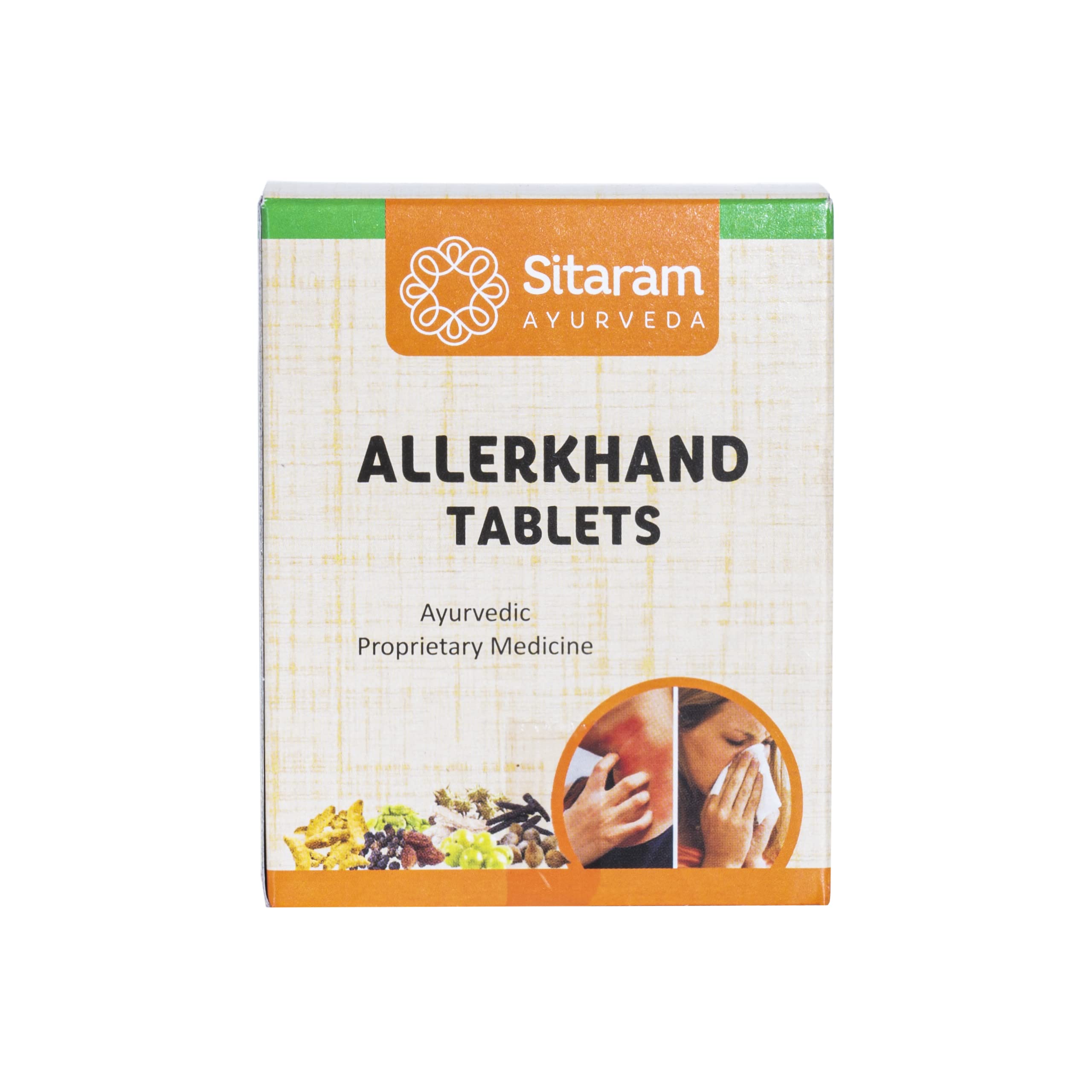 Sitaram Ayurveda Allerkhand Herbal Ayurvedic Tablet 50Nos (Pack of 2) | Kerala Ayurvedic Immunity Booster for Adults & Children with Anti-inflammatory & Antihistaminic Action of Turmeric Curcumin. (B08BTWKQ33) Amazon Price History, Amazon Price Tracker