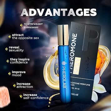 Pheromone Oil Perfume for Him, Best Way to Get Immediate Attention - Men's Fragrance - Alcohol-Free Roll on