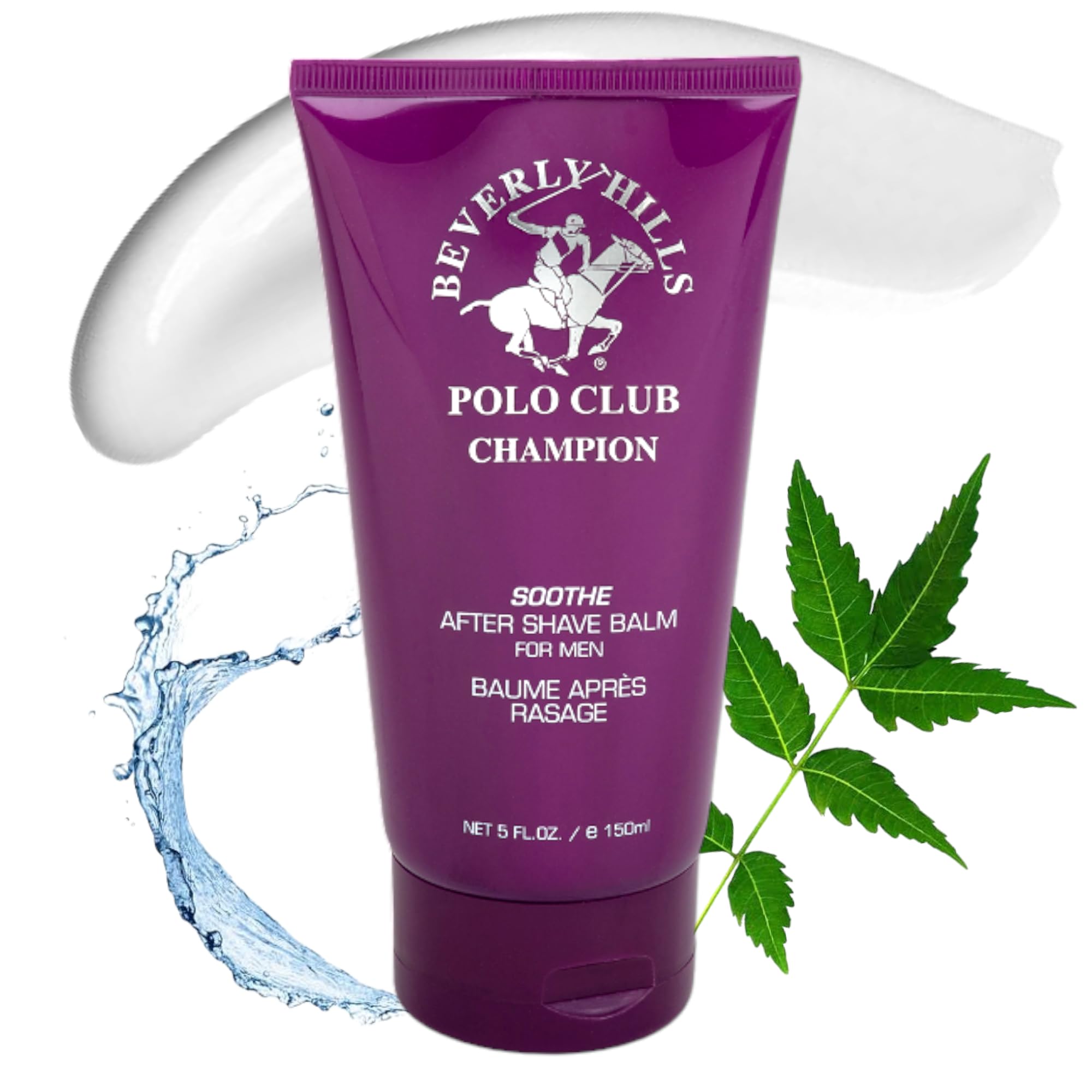 Beverly Hills Polo Club BHPC Champion After Shave Balm for Men | 5oz Men's Shaving Gel