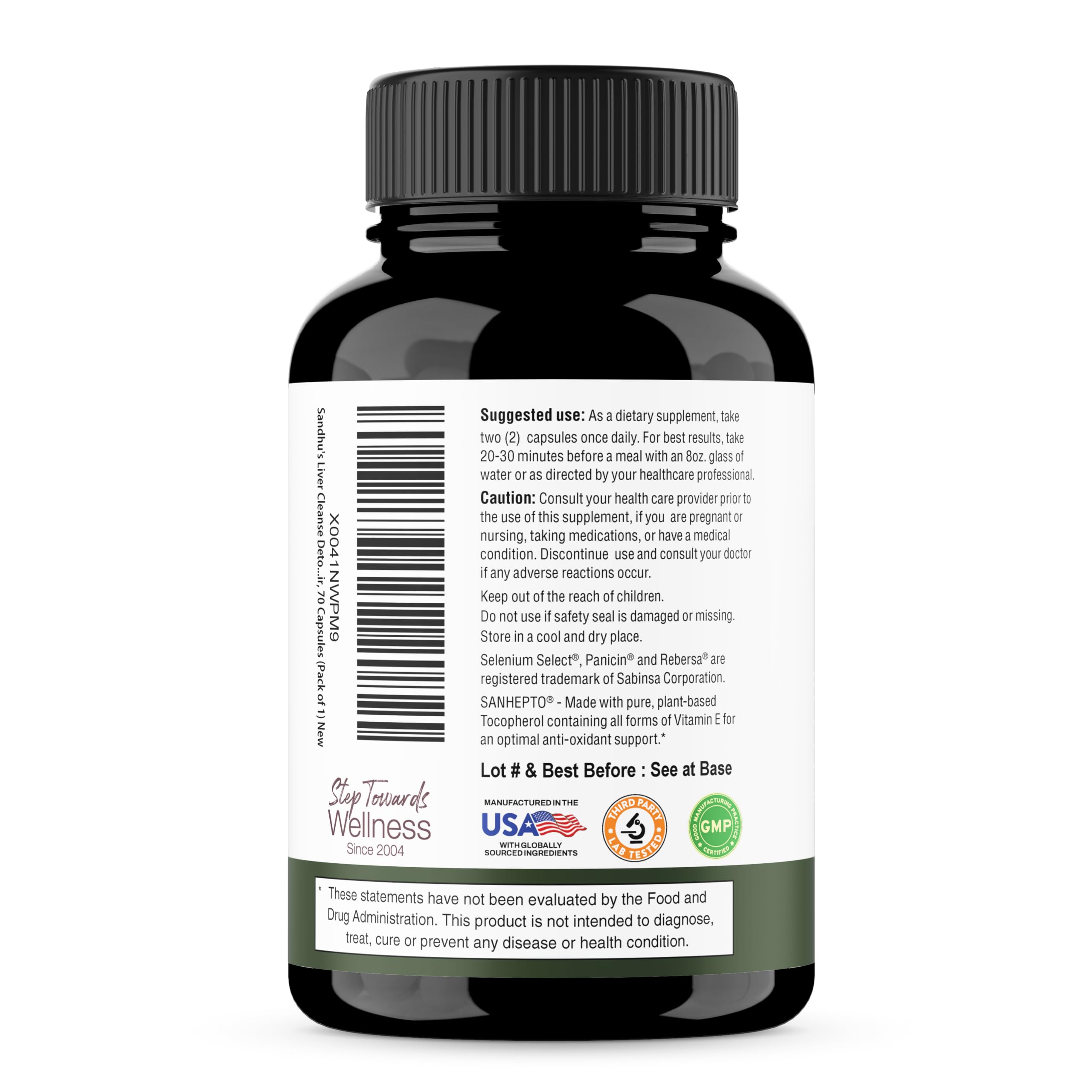 Liver Cleanse Detox & Repair Capsules Milk Thistle Dandelion Root 140 Count — Amazon image 10