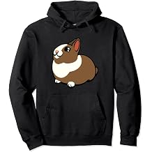 Kawaii Cute Brown and White Easter Bunny Rabbit Spring Lepus Pullover Hoodie