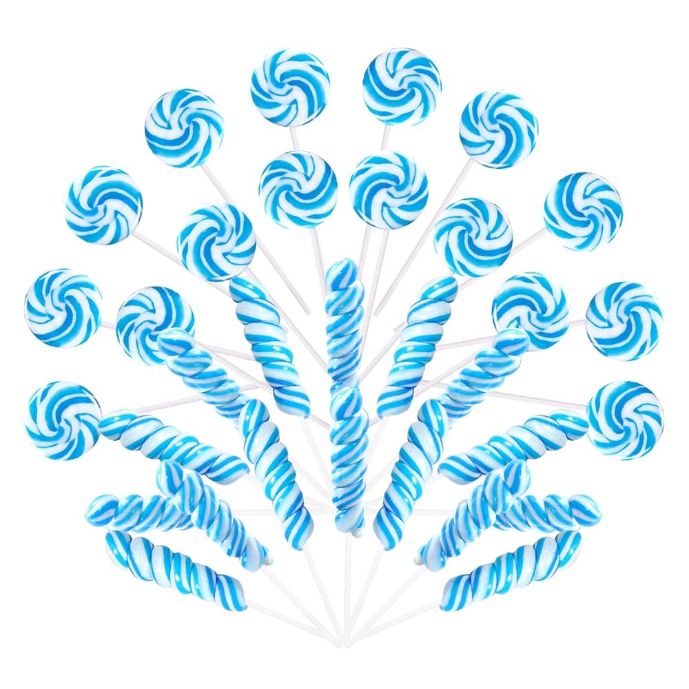 Amazon.com : Something Blue Twisty & Swirl Lollipops 32pk