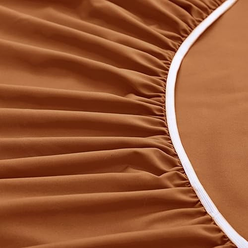 Miniatura 6 de Horbaunal - Sábanas con bolsillo extraprofundo para cama Queen - Se adapta a colchones de 18 a 24 pulgadas de profundidad - Juego de sábanas de