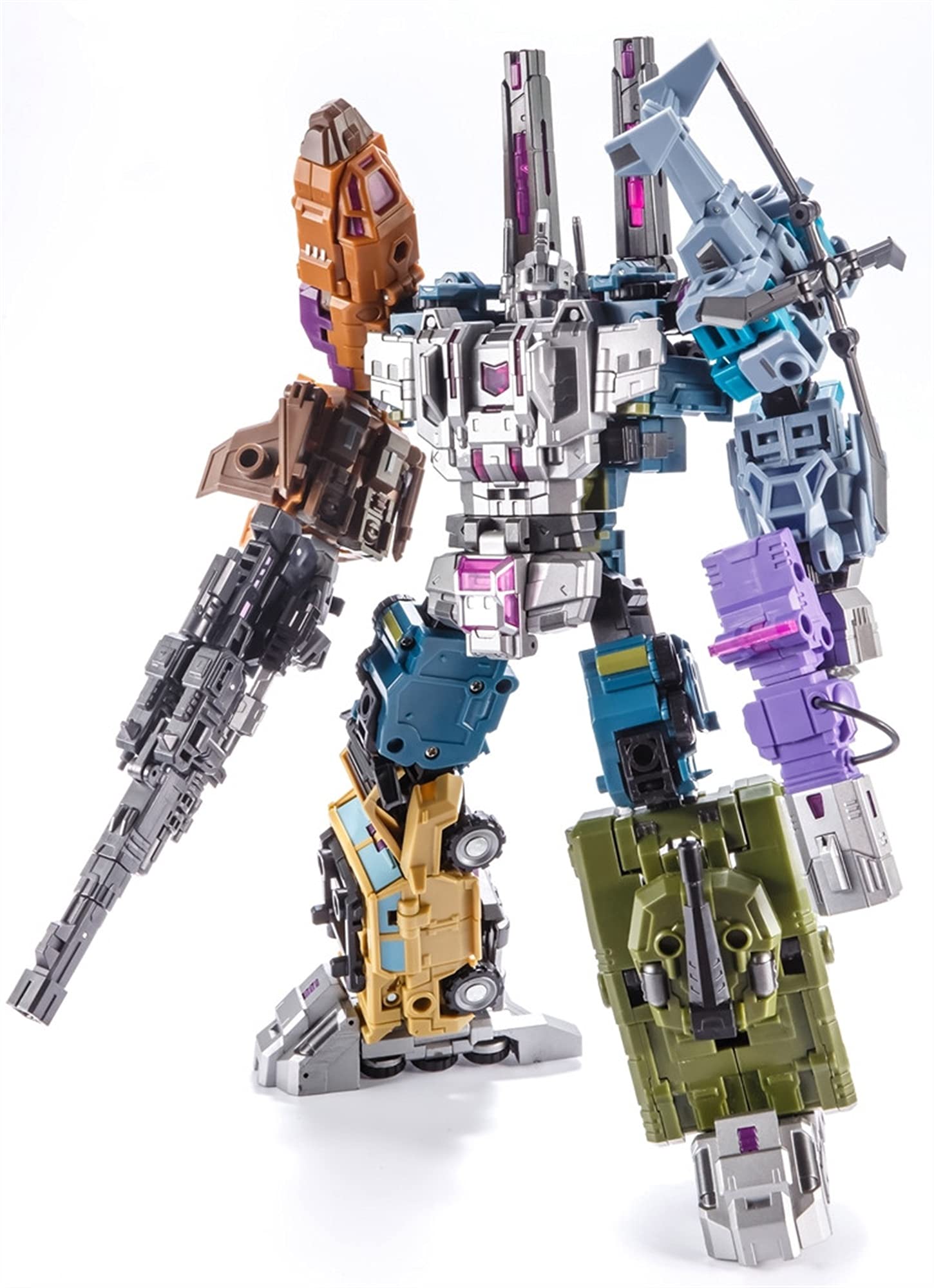 LLXY Transformer Toy 5 in 1 Deformation Bruticus PT-05 Combination 27CM Action Figuree Model Gift for Boys