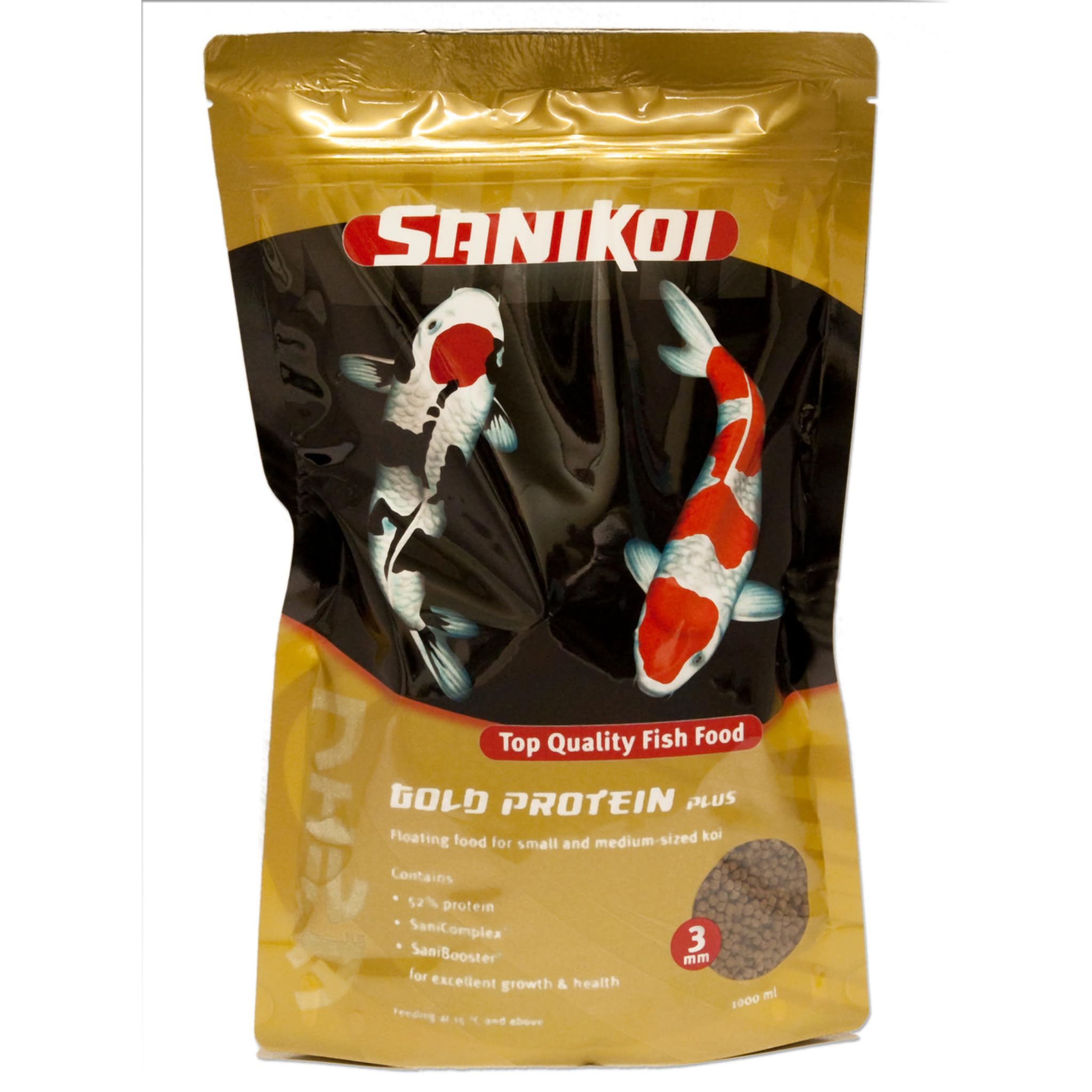 Comida de Peces Sanikoi Gold Protein Plus Velda Alimento Nutrición Estanque 3 L 3mm