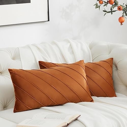 Vista 134 de GIGIZAZA Juego de 2 fundas decorativas de terciopelo de 18 x 18 pulgadas, fundas de almohada cuadradas de color verde azulado para sofá, fundas