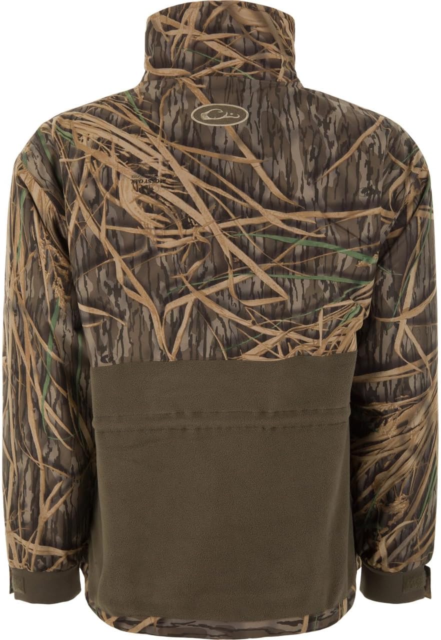 Drake Waterfowl Eqwader MST Camo 1/4 Zip Jacket, Waterproof, Fleece-Lined, Adjustable Cuffs, Men’s Hunting Pullover - Image 2