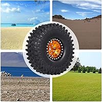 Vista 3 de GoolRC 4 neumáticos de goma RC Crawler de 1.9 pulgadas con borde de metal para 1/10 RC Rock Crawler Traxxas TRX-4 TRX-6 Axial Scx10 90046 RC4WD RC
