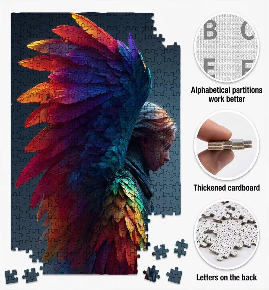 Puzzle 5000 Pezzi, Jigsaw Puzzle per Adulti, Ala Donna BLQSBGA6-365 | Puzzle Classici, Impossibile Difficile Sfidanti Puzzles, Puzzle Decorativo per La Famiglia, Come Regalo e Decorazione Pareti