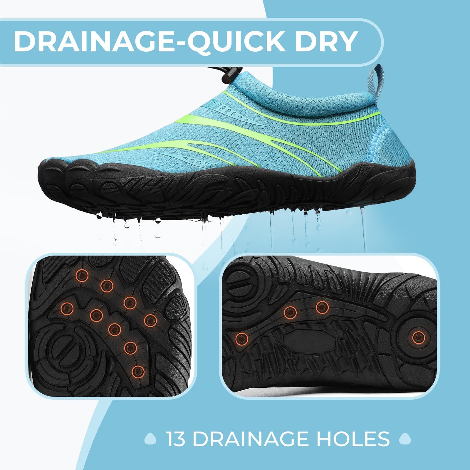 Mishansha Hombres Zapatos de Acuáticos Cómodo Mujer Minimalista Zapatillas de Surf de Playa Verano Ligeras Calzado de Snorkel 36-46EU