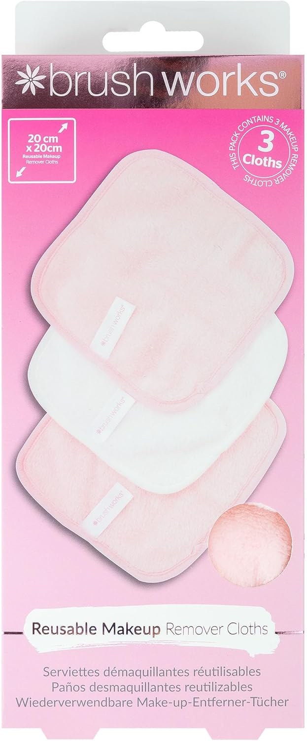 Brushworks Make-up Remover Doeken Roze