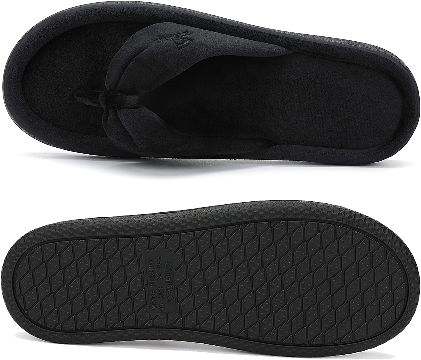 Dannto Women's House Slippers Memory Foam Flip Flops Thong Indoor Shoes Open Toe - Image 5