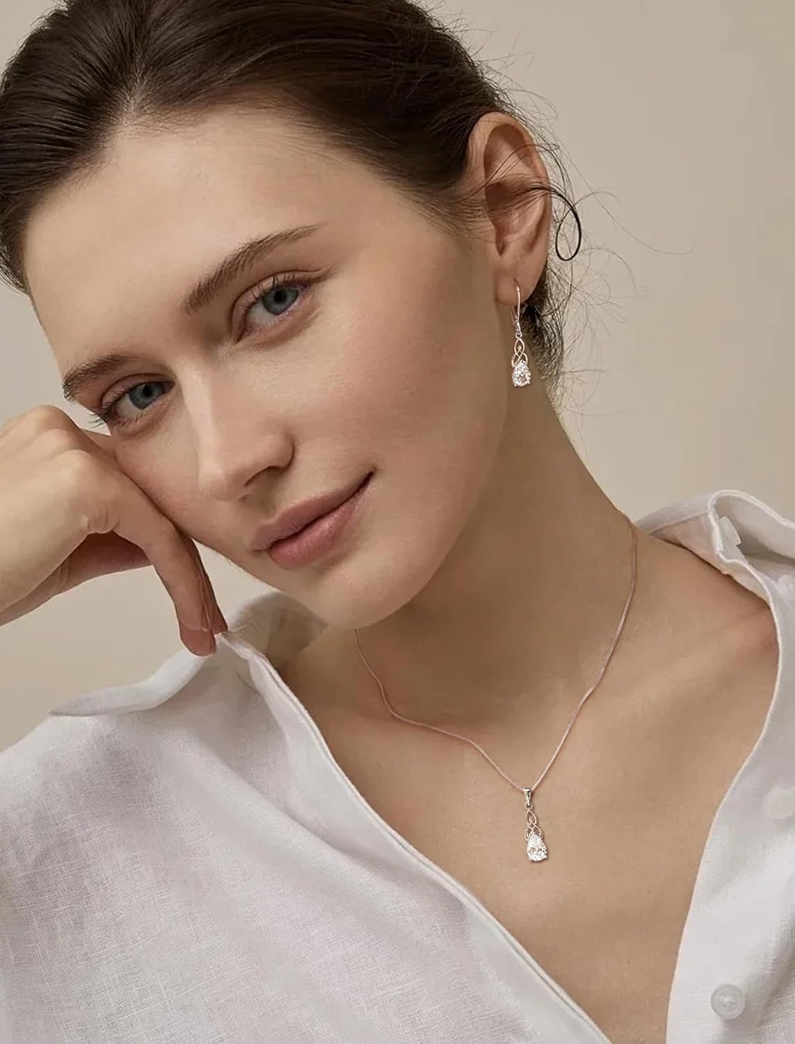 Starchenie Celtic Knot Drop Dangle Earrings for Women 925 Sterling Silver Leverback Earrings Birthstone Jewelry - Image 3