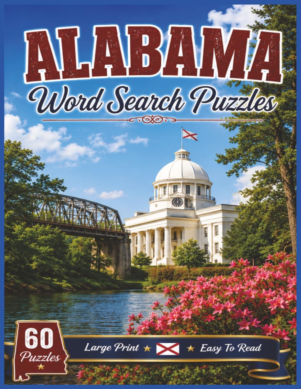 Alabama Word Search Puzzles: For Kids and Adults of All Ages! | 8.5x11 inches, 122 pages | 60 Puzzles | Large Print (The Americana Series)