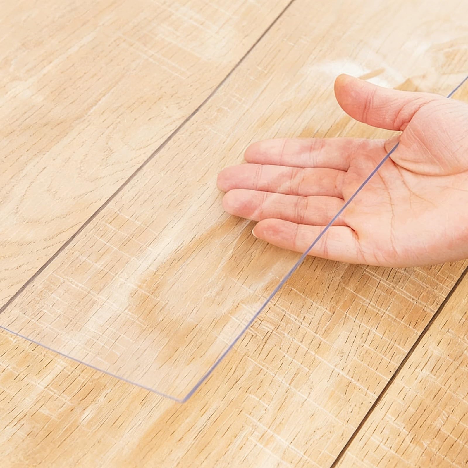 Tapis de sol transparent – Protection en vinyle transparent pour moquette, planchers en bois dur et carrelage
