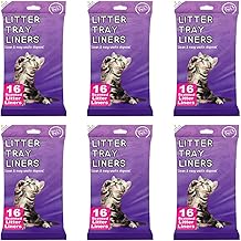 Litter tray liners bags cat kitten easy clean waste disposal pack of 96