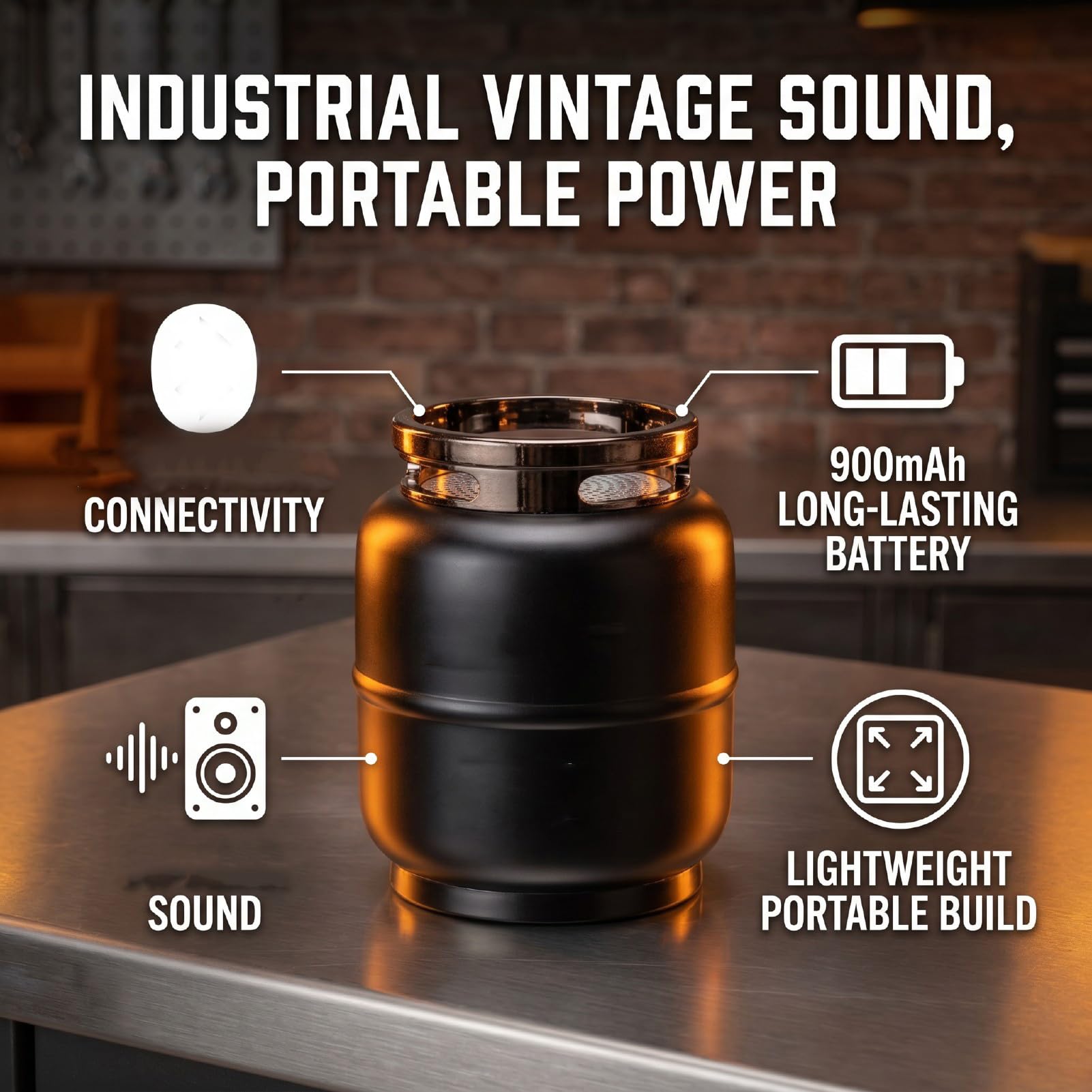 Enceinte Bluetooth 5.4, 100Hz-18KHz, pour Usage Domestique