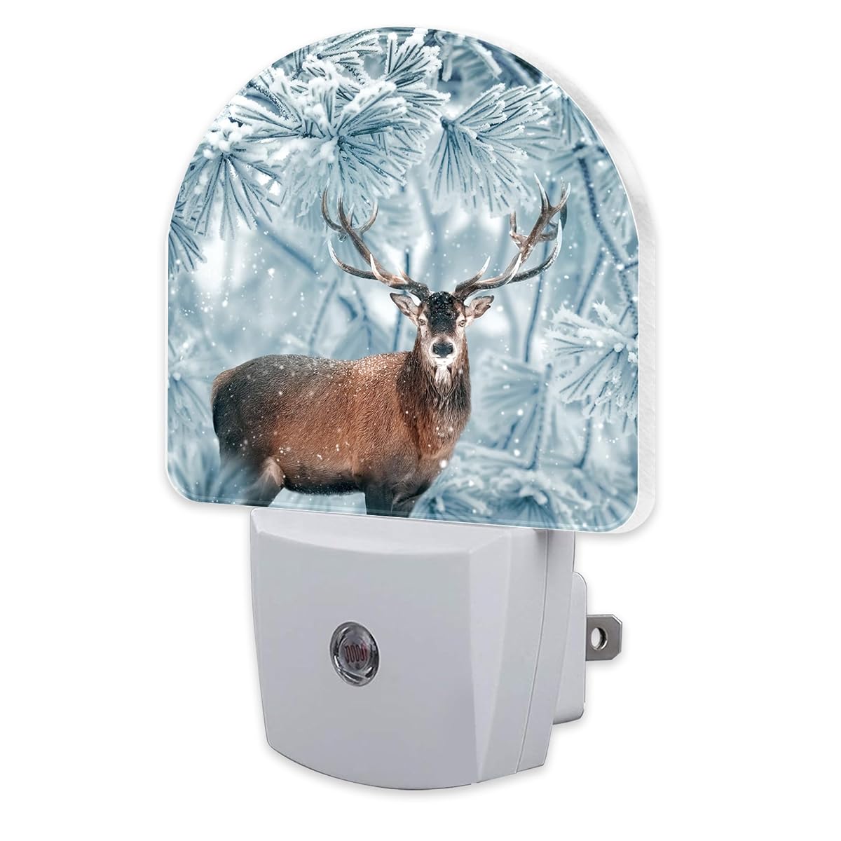 sndheke Night Light Plug-in, Christmas Scenery, Energy Saving, 0.5W, Model