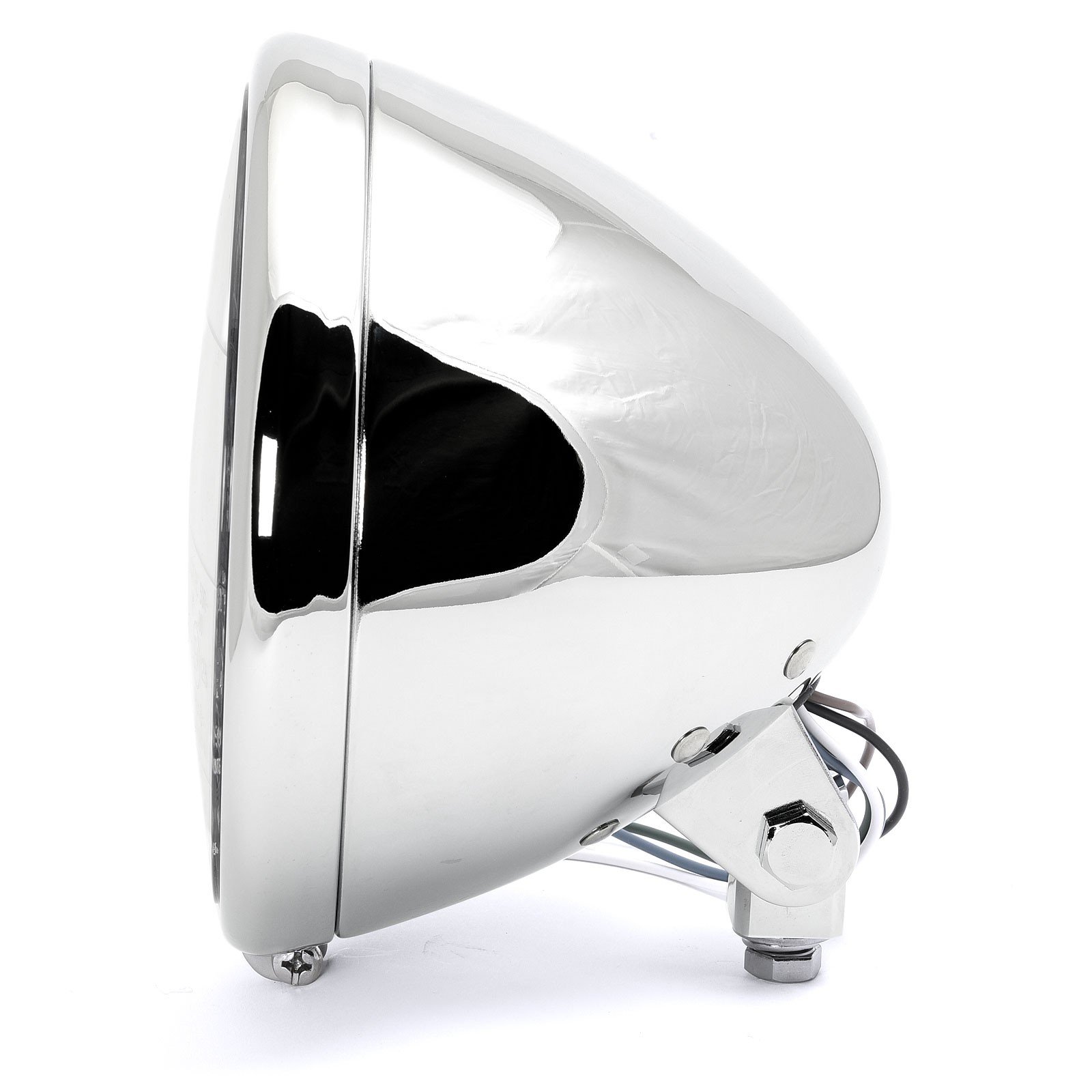 7" faro Springer Style cromato vetro trasparente